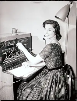 Switchboard Prints: Woman at Switchboard