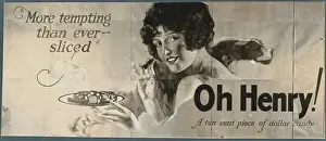 Woman Taking Piece of Oh Henry Candy from Tray
