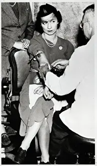 Syphilis Prints: Woman Taking Syphilis Test