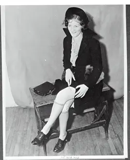 Woman With Tatto On Her Thigh