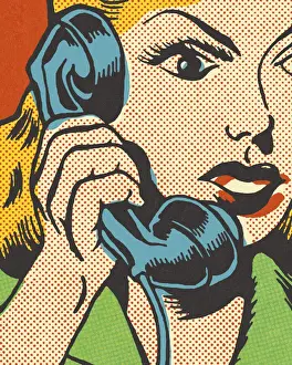 Discuss Prints: Woman on the Telephone