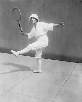 Woman Tennis Player in Knickerbockers