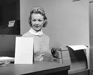 Dedication Prints: Woman typing
