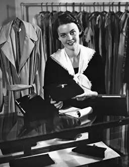 Woman w / evening bag