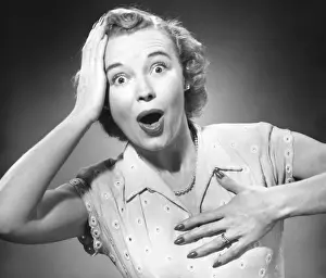 Woman w / surprised look