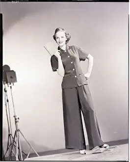 Woman Wearing Bell Bottom Trousers