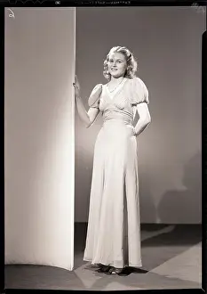 Woman Wearing Evening Gown