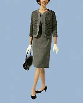 Businesswoman Prints: Woman Wearing Grey Suit