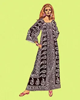Pop A Prints: Woman Wearing Kaftan