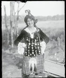 Woman Wearing Her Medals