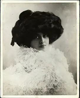 Mink Prints: Woman Wearing Mink Turban