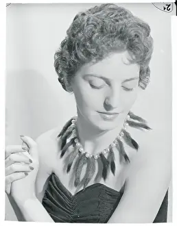 Woman Wearing Neck Piece