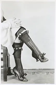 Woman Wearing Stockings