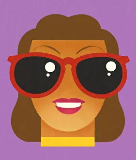 Images Dated 16th June 2015: Woman Wearing Sunglasses