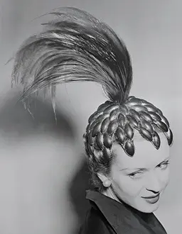 Woman Wearing Unusual Hat Design