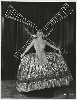 Woman Wearing Windmill Costume