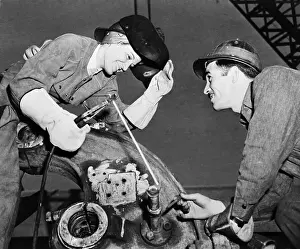 Woman Welds To Repair Manpower Shortage
