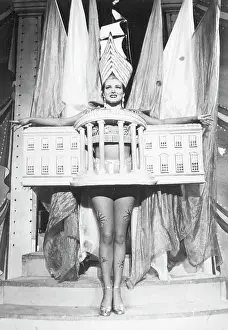 Dressed Prints: Woman In White House Costume