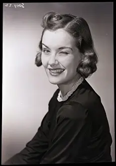 Pearl Prints: Woman Winking