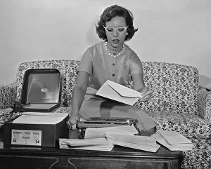 Sofa Prints: Woman At Work
