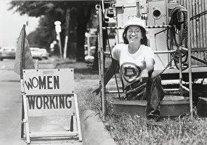 Woman Working For Phone Company