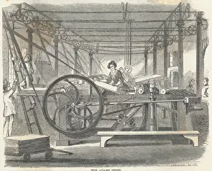 Overworked Prints: Woman Working on the Printing Press