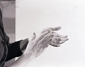 Applauding Prints: Womans Hands Clapping
