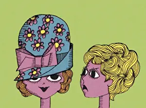 Facial Prints: Two Women