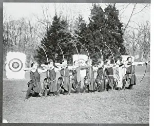 Bryn Mawr Prints: Women Archery Team
