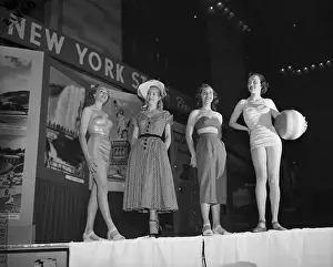 Women In Bathing Suits On Stage