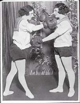 Two Women Boxing Against Each Other