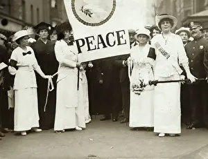 5th Avenue Prints: Women Carrying Peace Banner