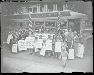 Struggle Prints: Women and Children Posing with Placards
