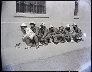 Civil Defense Prints: Women Civil Defense Workers In Uniform