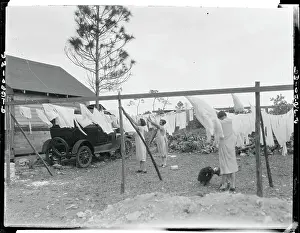 Clean Prints: Women at Community Clothesline at Tourist Camp