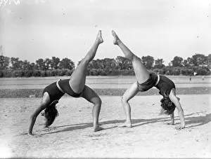 Cities Prints: Two women doing gymnastics
