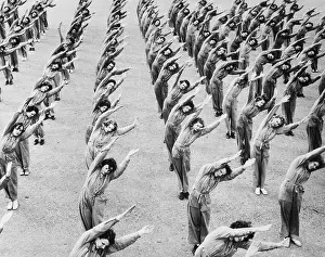 Norman Prints: Women Doing Stretching Excercises