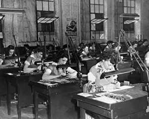 Drill Prints: Women Factory Workers Checking Drills