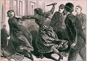 Violence Prints: Two Women Fighting with Knives