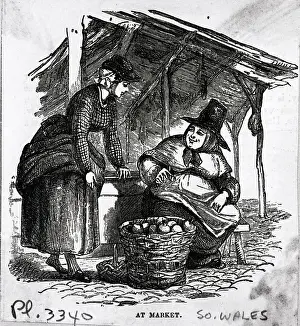 Buying Prints: Two Women In A Fruit Market
