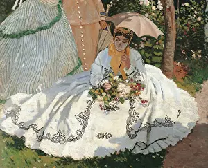 Women in the Garden, by Claude Monet, 1866 - 1867, 19th Century, oil on canvas, cm 255 x 205