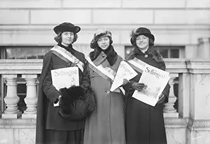 Muff Prints: Women Holding The Suffragist