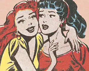 Companion Prints: Two Women Hugging