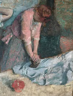 Cloth Prints: Women Ironing, by Edgar Degas, 1884 - 1886 about