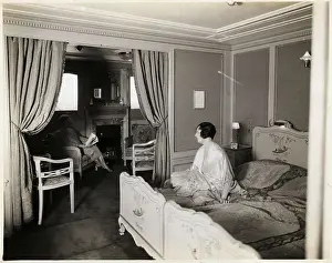 Cabin Prints: Women in Luxury Cabin of SS Statendam
