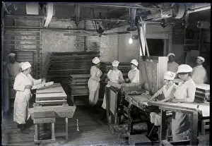 Making Prints: Women Making Macaroni In Factory