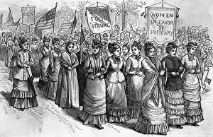 Women Marching In Favor Of Polygamy Illu