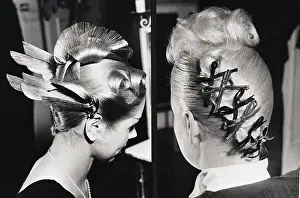 Modeling Prints: Women Model Futuristic Hair Styles