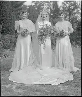Women Modeling Bridesmaids Gowns