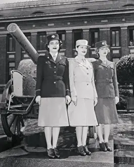 Modeling Prints: Women Modeling Military Uniforms